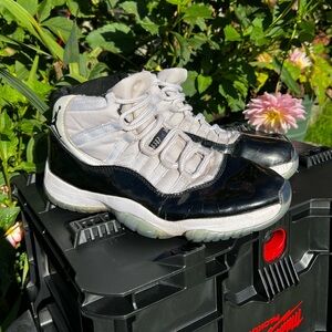 NIKE AIR JORDAN XI 11 RETRO WHITE BLACK CONCORD SPACE JAM 378037-107 Size 11